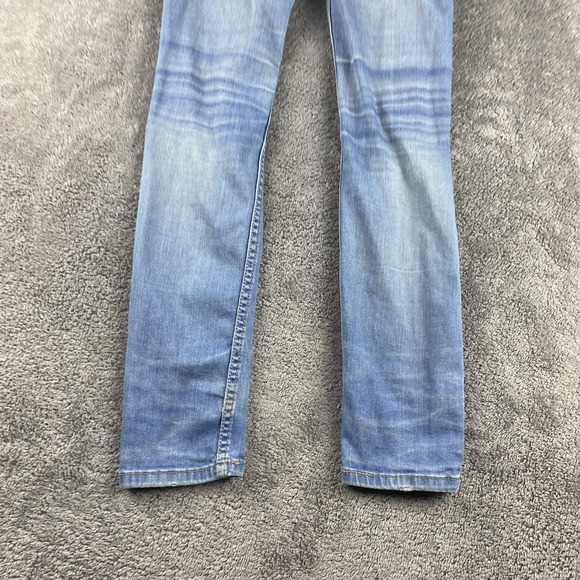 Levis Demi Skinny Jeans Women 25x29 Blue Light Wash Low Rise Distressed - Picture 13 of 16